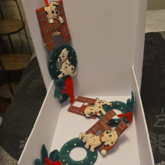 Disney Holiday Decor with Red and Green Accents 101 Dalmations "Ho Ho Ho" - Picture 8 of 8